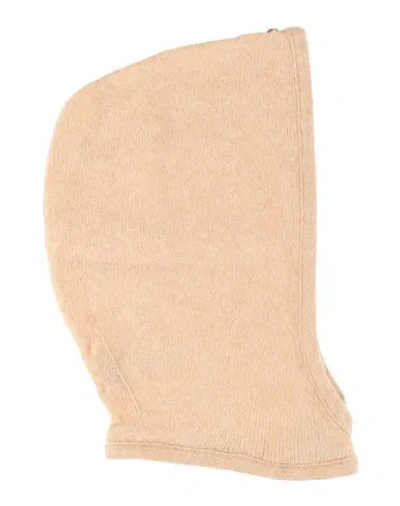 Agnona Woman Hat Sand Size Onesize Cashmere, Silk, Polyester In Beige
