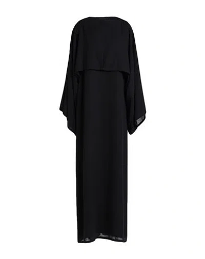 Agnona Woman Long Dress Black Size 12 Cashmere