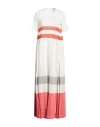 Agnona Woman Maxi Dress Cream Size L Cashmere In White