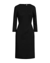 Agnona Woman Midi Dress Black Size 6 Viscose, Polyamide, Elastane In Black