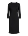 Agnona Woman Midi Dress Black Size 8 Viscose, Polyamide, Elastane In Black