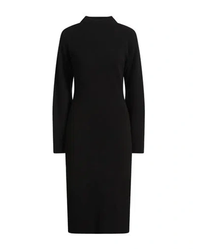 Agnona Woman Midi Dress Black Size L Cashmere