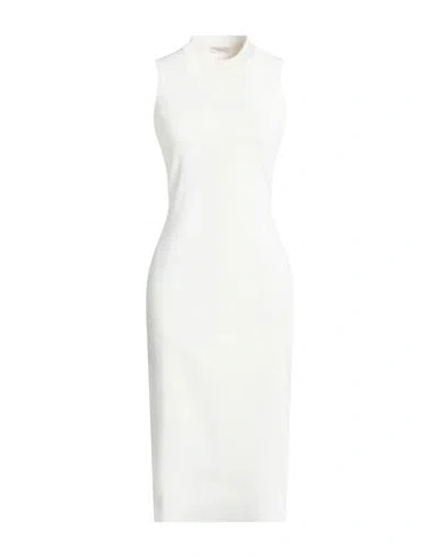 Agnona Woman Midi Dress Off White Size S Viscose