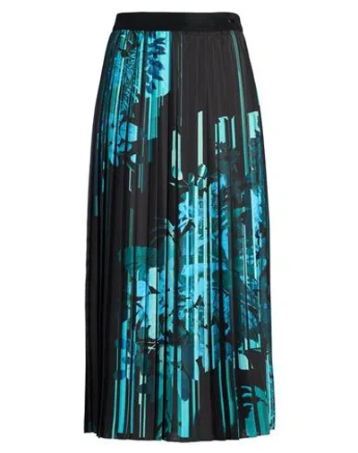 Agnona Woman Midi Skirt Black Size 8 Polyester, Metal