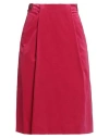 Agnona Woman Midi Skirt Fuchsia Size 4 Cotton In Multi