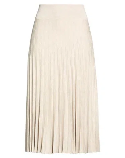 Agnona Woman Midi Skirt Light Grey Size S Wool, Cashmere, Silk