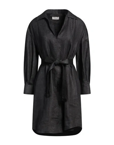 Agnona Woman Mini Dress Blue Size 6 Linen