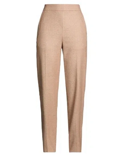 Agnona Woman Pants Beige Size 0 Wool, Viscose, Elastane In Multi