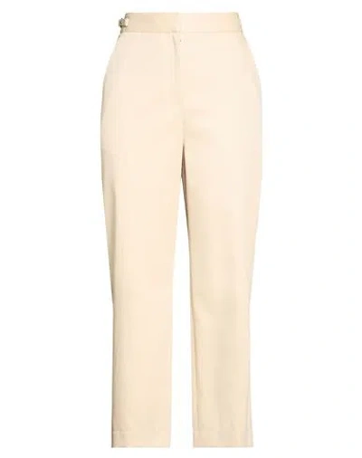 Agnona Woman Pants Beige Size 2 Wool, Cotton, Elastane