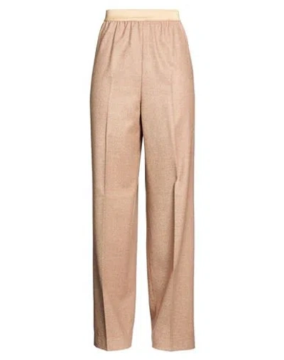 Agnona Woman Pants Beige Size 2 Wool, Viscose, Elastane In Neutral