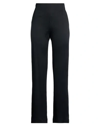 Agnona Woman Pants Black Size 10 Acetate, Silk