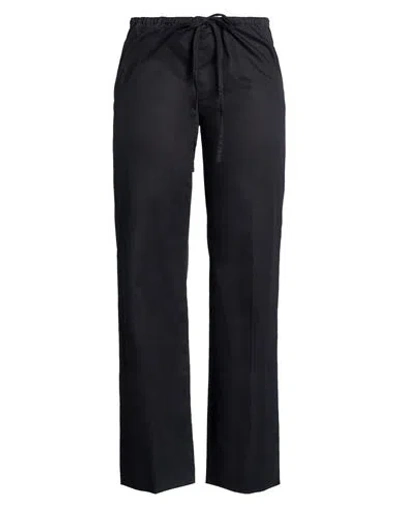 Agnona Woman Pants Black Size 8 Cotton, Elastane