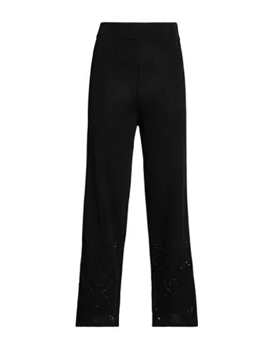Agnona Woman Pants Black Size S Silk, Cotton
