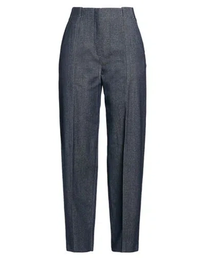 Agnona Woman Pants Blue Size 4 Cotton, Wool, Polyamide, Elastane