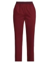 Agnona Woman Pants Burgundy Size 4 Cotton, Elastane