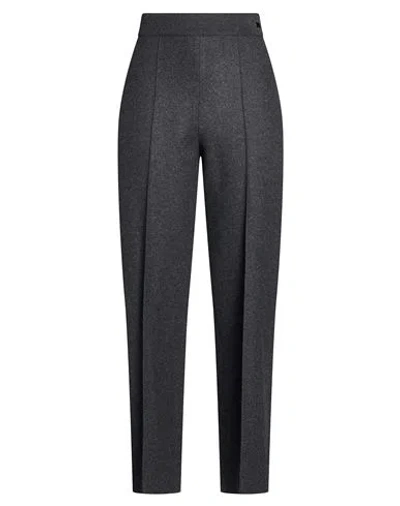 Agnona Woman Pants Charcoal Size 4 Cashmere, Wool In Gray