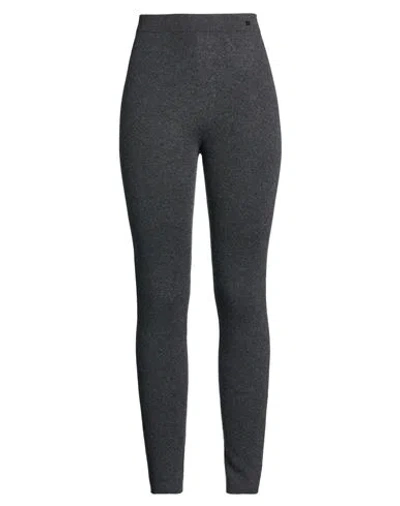 Agnona Woman Pants Charcoal Size M Cashmere In Multi
