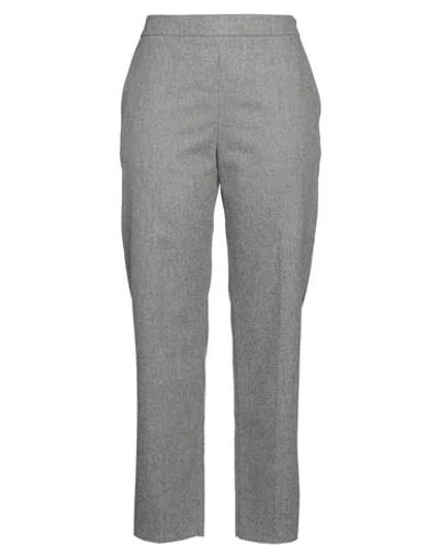 Agnona Woman Pants Grey Size 12 Wool, Cashmere