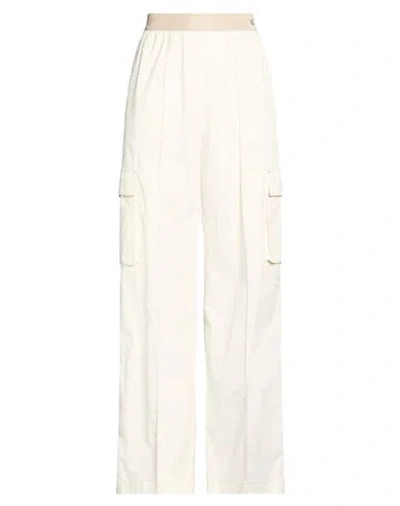 Agnona Woman Pants Ivory Size 0 Cotton, Elastane In White