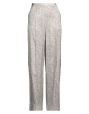 Agnona Woman Pants Ivory Size 12 Silk, Elastane