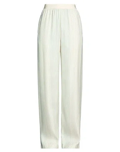 Agnona Woman Pants Ivory Size 4 Viscose, Silk In White