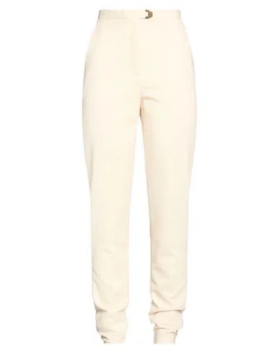 Agnona Woman Pants Ivory Size 4 Wool, Elastane, Polyamide In White