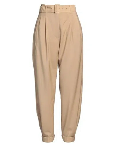 Agnona Woman Pants Khaki Size 4 Wool, Mohair Wool