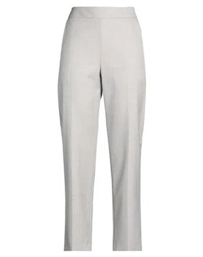 Agnona Woman Pants Light Grey Size 4 Wool In Gray