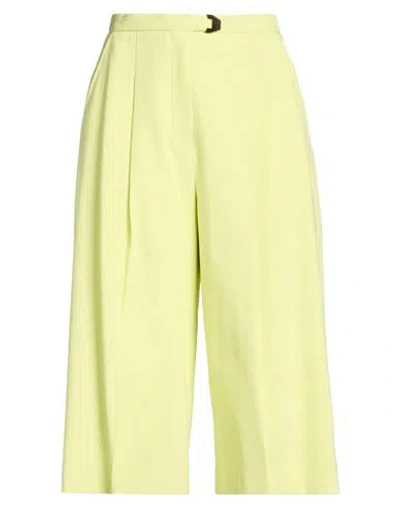 Agnona Woman Pants Lime Green Size 4 Cotton, Viscose, Elastane In Brown