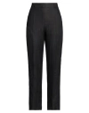 Agnona Woman Pants Midnight Blue Size 6 Linen