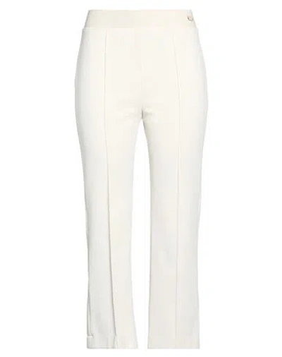 Agnona Woman Pants Off White Size 4 Polyamide, Elastane, Cotton