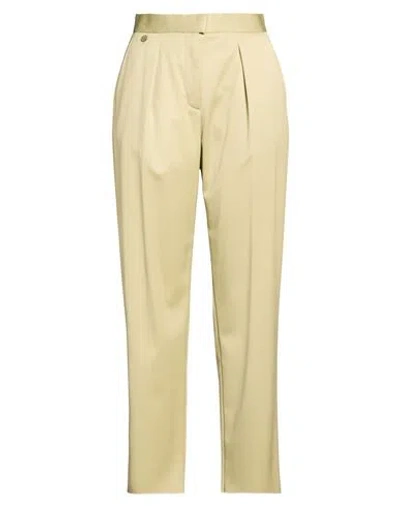 Agnona Woman Pants Sage Green Size 2 Wool, Elastane