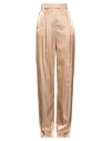 Agnona Woman Pants Sand Size 4 Viscose, Polyamide, Wool In Pink