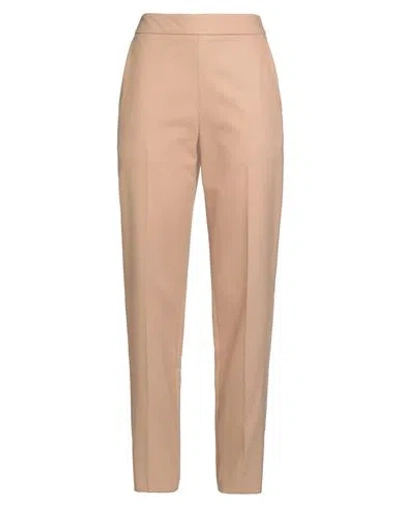 Agnona Woman Pants Sand Size 4 Wool, Cashmere In Pink