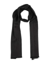 Agnona Woman Scarf Black Size - Silk, Cashmere In Black
