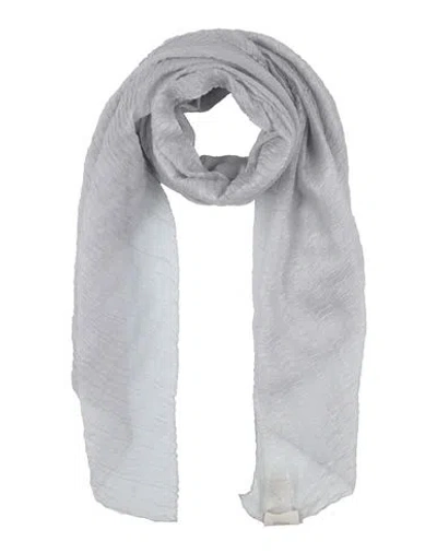 Agnona Woman Scarf Grey Size - Cashmere In Gray