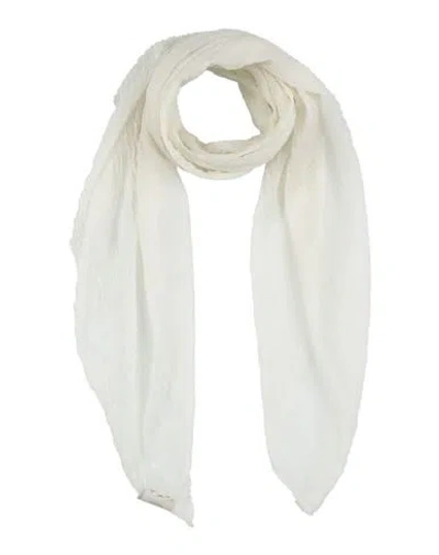 Agnona Woman Scarf Ivory Size - Cashmere In White