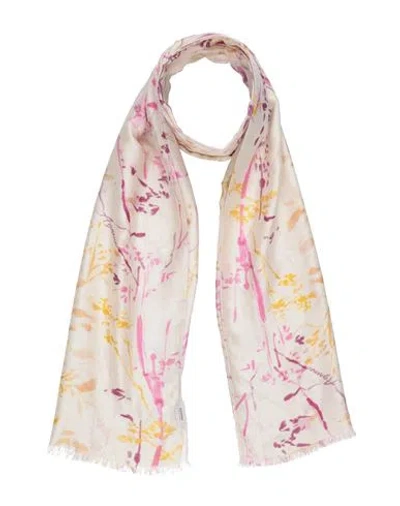Agnona Woman Scarf Ivory Size - Silk In White