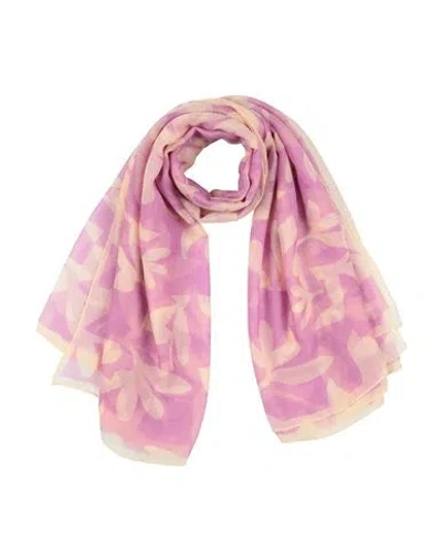 Agnona Woman Scarf Mauve Size - Cashmere In Purple