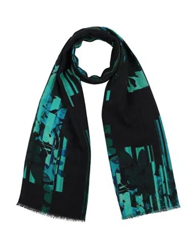 Agnona Woman Scarf Midnight Blue Size - Cotton