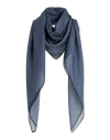 Agnona Woman Scarf Navy Size - Silk