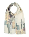 Agnona Woman Scarf Pastel Yellow Size - Cotton In Yellow