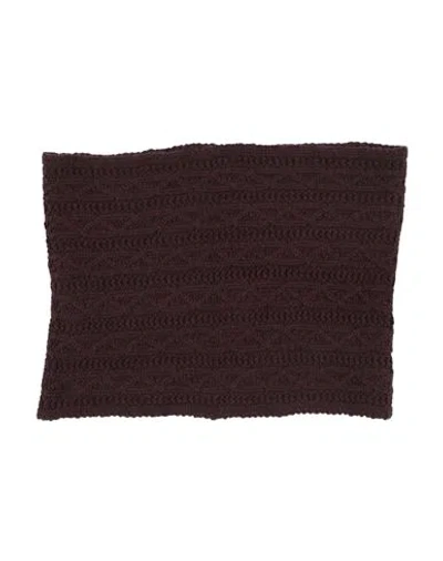 Agnona Woman Scarf Plum Size - Cashmere In Brown