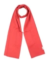 Agnona Woman Scarf Tomato Red Size - Cashmere In Orange