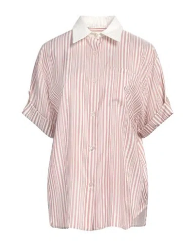 Agnona Woman Shirt Antique Rose Size 10 Silk In Pink
