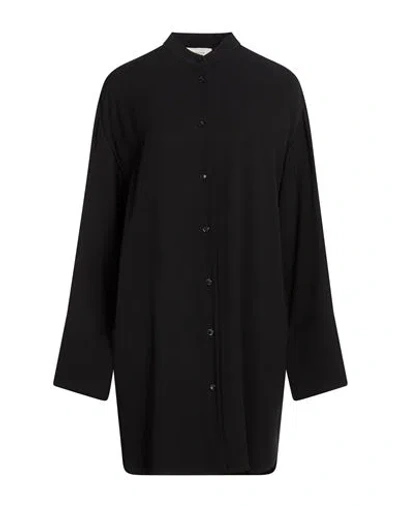 Agnona Woman Shirt Black Size 0 Viscose, Wool