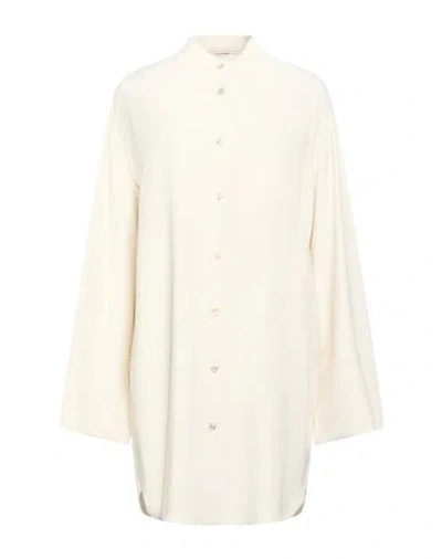 Agnona Woman Shirt Cream Size 0 Wool In White