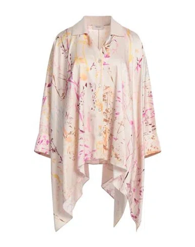 Agnona Woman Shirt Cream Size 12 Silk, Elastane In White