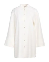 Agnona Woman Shirt Ivory Size 6 Wool In White