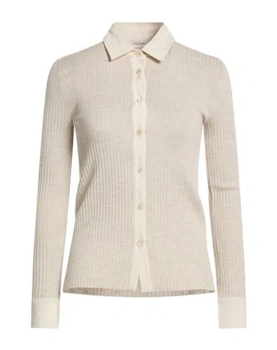 Agnona Woman Shirt Ivory Size M Cashmere, Wool, Silk